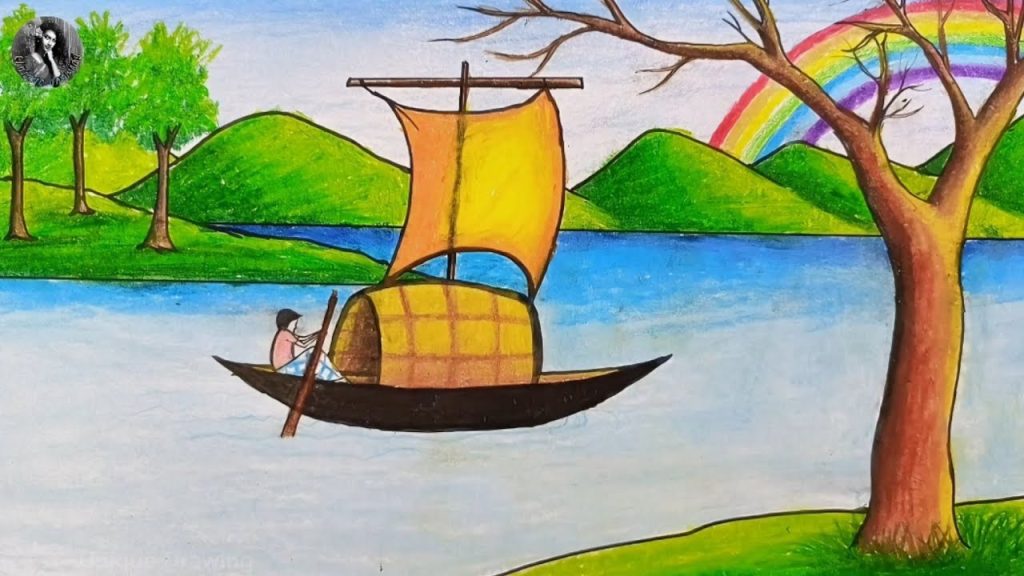 merging thoughts in the colour of the rainbow & the small boat