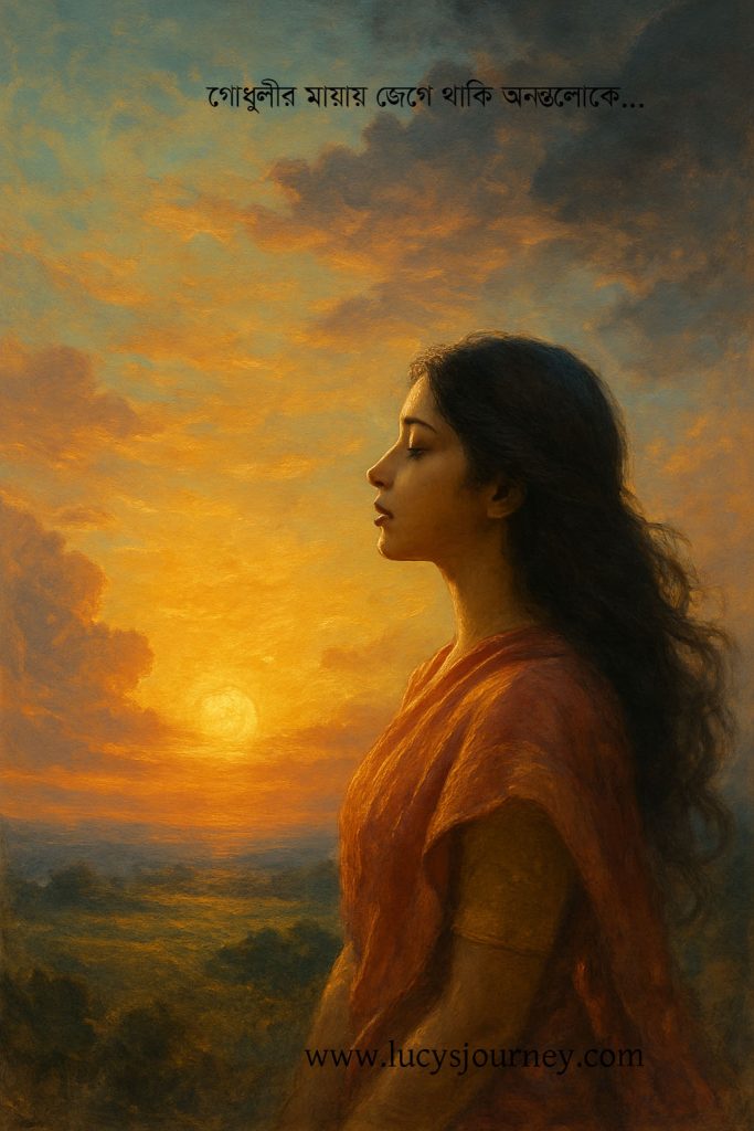 গোধুলীর মায়ায় জেগে থাকি অনন্তলোকে!